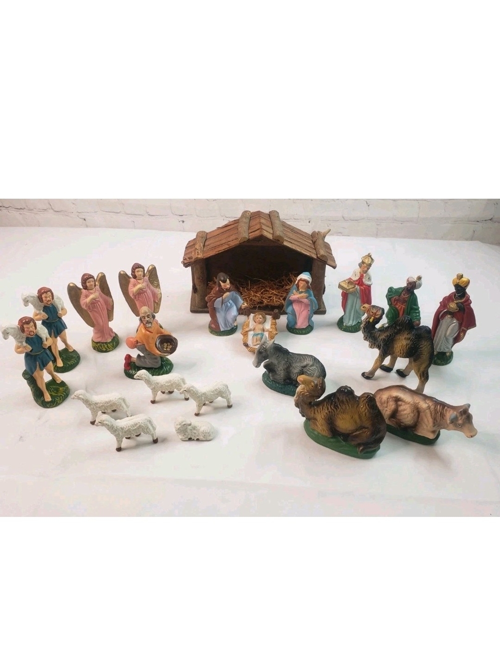 Vintage 1950s Japan Christmas Nativity Set